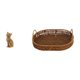 thumbnail image 1 of Figura de gato de resina, cesta de mimbre, escultura animal, frutero decorativo, organizador de ratán tejido a mano para sala de estar, dormitorio, en, 1 of 8