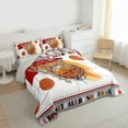 thumbnail image 3 of Homewish Orange Basketball 2pcs Bedding Comforter Set For Teens,Sport Theme Twin Comforter Sets,Ball Game Breathable Bedding Set,Luxury Bedroom Decor,Reversible, 3 of 8