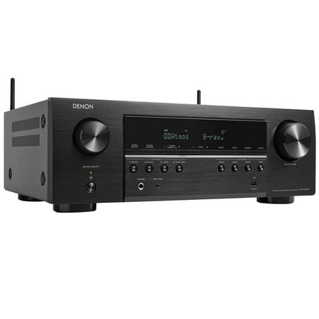 Denon - AVR-S760H (75W X 7) 7.2-Ch. with HEOS and Dolby Atmos 8K Ultra HD HDR Compatible AV Home Theater Receiver with Alexa - Black