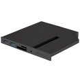 thumbnail image 1 of Black (with white replace panel), 12.7mm tray loading type slim ODD bay, 1 * USB3.0 C type, Cardreader, Support SDXC / Micro SDXC, 1 * M.2 SATA type SSD slot, 1 of 6