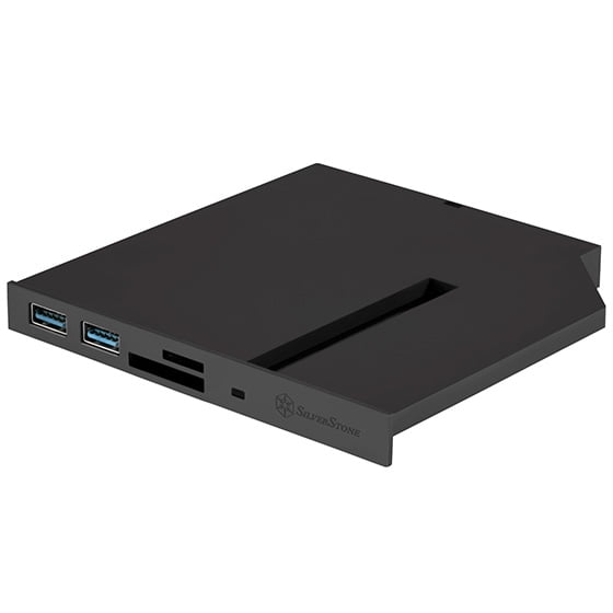 Noir (avec Panneau de Remplacement Blanc), Plateau de Charge 12.7mm type slim ODD bay, 1 * USB3.0 C type, Lecteur de Carte, Support SDXC / Micro SDXC, 1 * Emplacement SSD type M.2 SATA