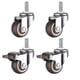 thumbnail image 1 of M8 Threaded Stem Rubber Heavy Duty Swivel Caster For Hand Trolley, Work Tables, Furniture Wheels, 1.5 Inch, Thread Diameter: 8mm, Length 20mm, 2pcs Wi, 1 of 5