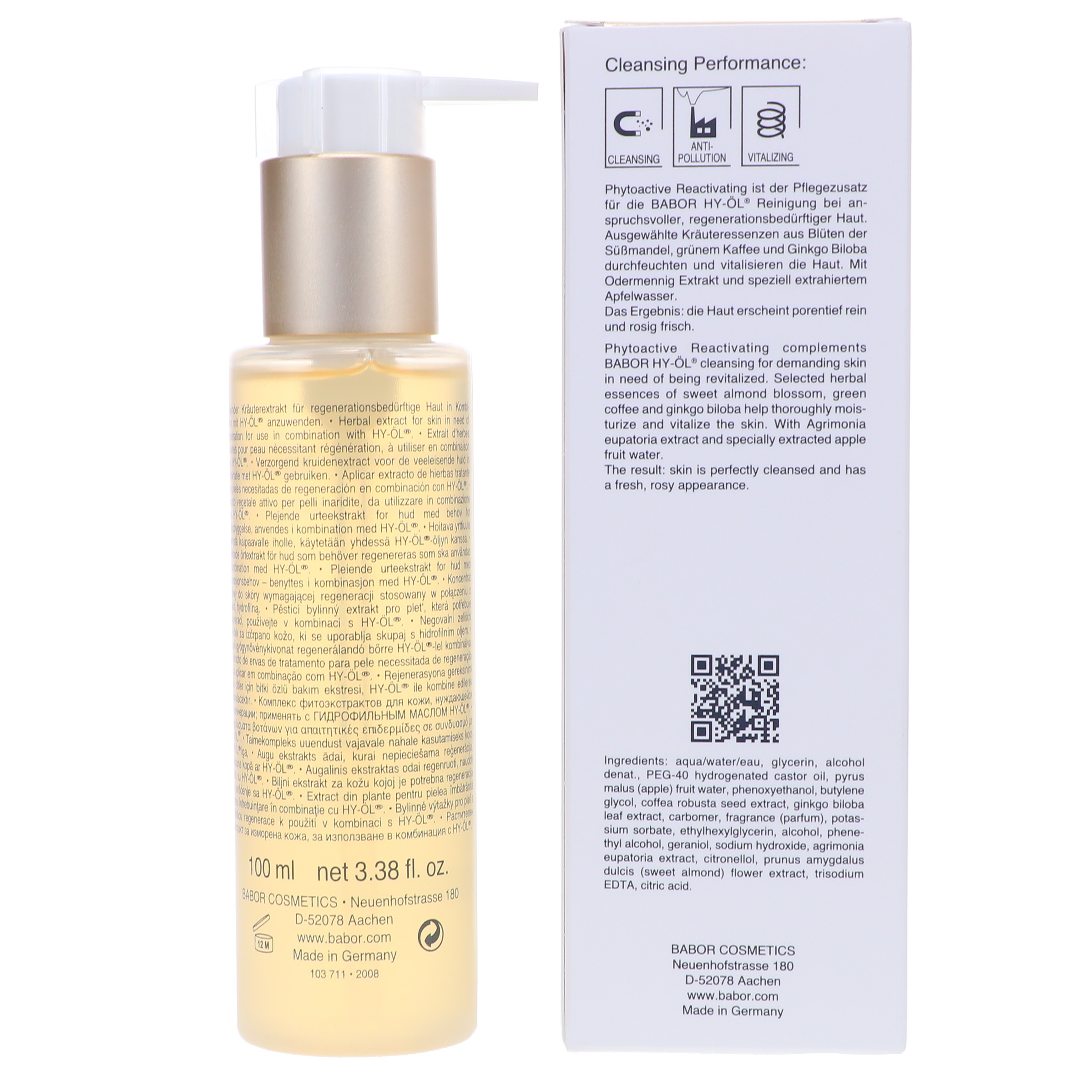 BABOR Cleansing Phyto-Active Phytoactive Reactivating 3.38 oz