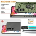 thumbnail image 3 of for Samsung Galaxy A16 5G/4G Case, with Magnetic Car Mount Function, Military Grade Shockproof Non-Slip Case Built-in 360° Rotate Ring Stand for Galaxy A16 5G/4G - Armygreen, 3 of 9