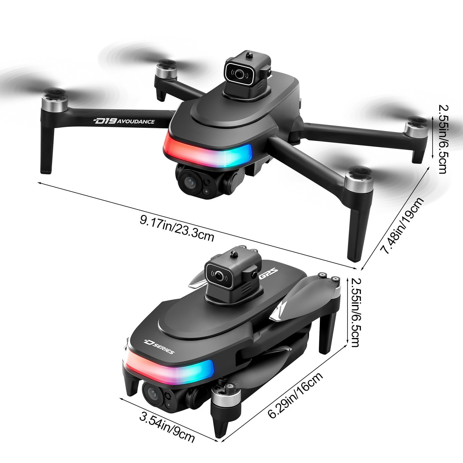 Drone with Camera 4K for Kids and Beginners, 4.5 Inches Screen Remote Control with GPS Auto Return, 20 Min Flight Time, Includes Storage Card
