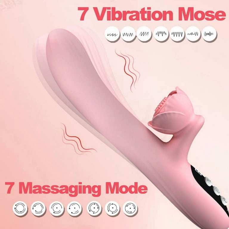 ESVOW Thrusting Rose Vibrator for Women Pleasure Female Sex Toys with 7  Vibrating & 7 Telescopic & Heating Modes Waterproof Silicone Adult Toy  Stimulator for Couples - Walmart.com
