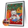 thumbnail image 1 of Cuadros Decorativos Kit de diamantes de imitación de taladro redondo completo de cachorro de Navidad de pintura de diamantes (W0782) DQrwqpou Nuevos Originales, 1 of 9
