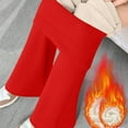 thumbnail image 6 of FAIWAD Flare Leggings for Girls High Waist Fleece Lined Bootcut Yoga Pants Casual Stretchy Bell Bottom Pants, 6 of 9