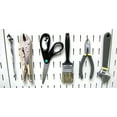 thumbnail image 4 of Slotted Metal Pegboard Deluxe Hook Kit for Wall Control Metal Pegboard and Slotted Tool Board Only - Black Toolboard Hooks, 4 of 13