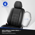 thumbnail image 3 of Car Seat Covers Fit for Mitsubishi Outlander 2007-2026,Breathable Seat Protector Cushion,Non-Slip Protection Easy Installation Scratch Resistant Black,Full Set(2 Row 5 Seats), 3 of 12