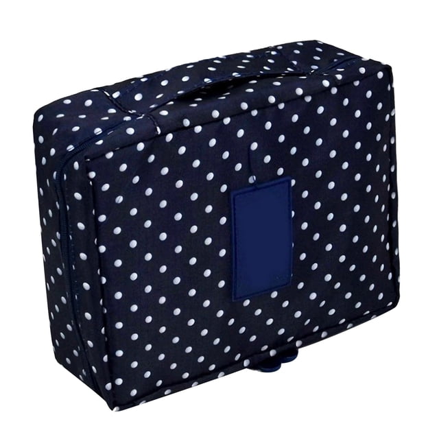 Bolsa de almacenamiento BuyWeekMX para maquillaje de tela Oxford con revestimiento impermeable