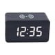 thumbnail image 2 of Nightlight Wireless Charging LED Wooden Alarm Clock, Multifunctional Voice Controlled Mute Electronic Clock, Wireless Charging Clock, 2 of 6