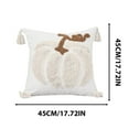 thumbnail image 6 of Pillow Covers under $5! Yannianjz Fall Pillow Covers, Farmhouse Pumpkin Decorative Throw Cozy Pillow Cover Fall Decorations Embroidered Fluffy Autumn Pillowcase for Home Indoor Sofa Bedroom, 6 of 9