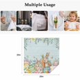 thumbnail image 5 of Easter Cloth Napkins, Spring Rabbit Tail Eggs Eucalyptus Leaves Wood Washable and Reusable Dinner Napkins Set of 6, Table Napkin for Kitchen Party Birthday Wedding Hotel Housewarming 20"x20", 5 of 9