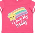 thumbnail image 4 of Inktastic I Love My Daddy Boys Girls Star Rainbow Boys or Girls Toddler T-Shirt, 4 of 5