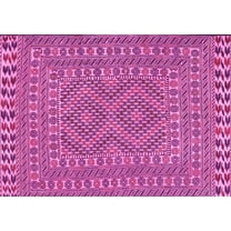 Ahgly Company Indoor Rectangle Persian Pink Traditional Area Rugs, 5' x 7'