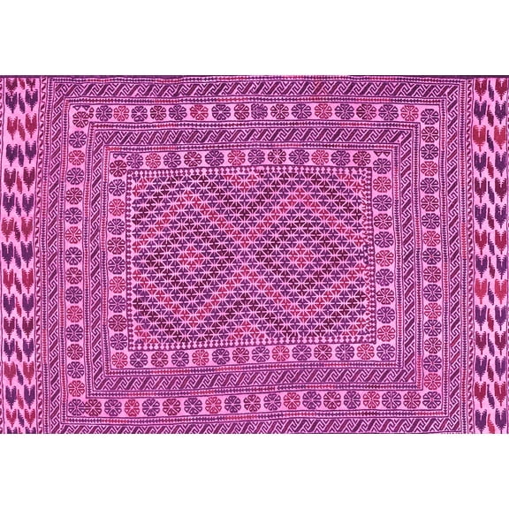 Ahgly Company Indoor Rectangle Persian Pink Traditional Area Rugs, 5' x 7'