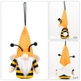 thumbnail image 5 of RUIG Bumble Bee Gnome Plush -‌Glowing Gnome Decor, Handmade Swedish Tomte Elf World Bee Day Decor Holiday Present Gift, Hanging Plush Gnomes for Spring Kitchen, Garden, or Party Lights, 5 of 9