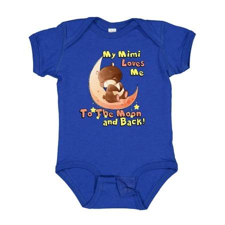 

Inktastic My Mimi Loves Me to the Moon and Back Gift Baby Boy or Baby Girl Bodysuit