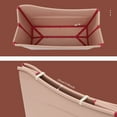 thumbnail image 5 of 150L Pink Portable Foldable Bathtub 38.19*18.5in for Homes, Apartments, Hotels, 5 of 16