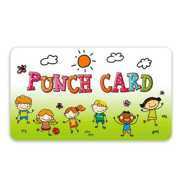 50Pcs Cartoon Kids Reward Incentive Punch Cards For Children Students  Motivated Teacher Teaching Small Business - AliExpress