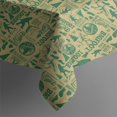thumbnail image 6 of Green Bigfoot and Text Pattern Rectangle Tablecloth 60"x120",Waterproof Polyester Rectangle Table Cloth, Wipeable Spillproof Polyester Tablecloth for Dining, Camping, Indoor and Outdoor, 6 of 6