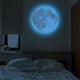 thumbnail image 3 of Luminous Wall Decal 20cm Brown Moon Shape Wall Sticker Glow In The Dark Bedroom Living Room Kids Room 1Pcs, 3 of 3