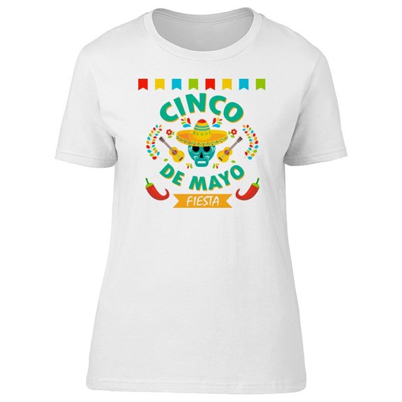 Fiesta Sugar Skull Cinco De Mayo Tee Men's -Image by Shutterstock