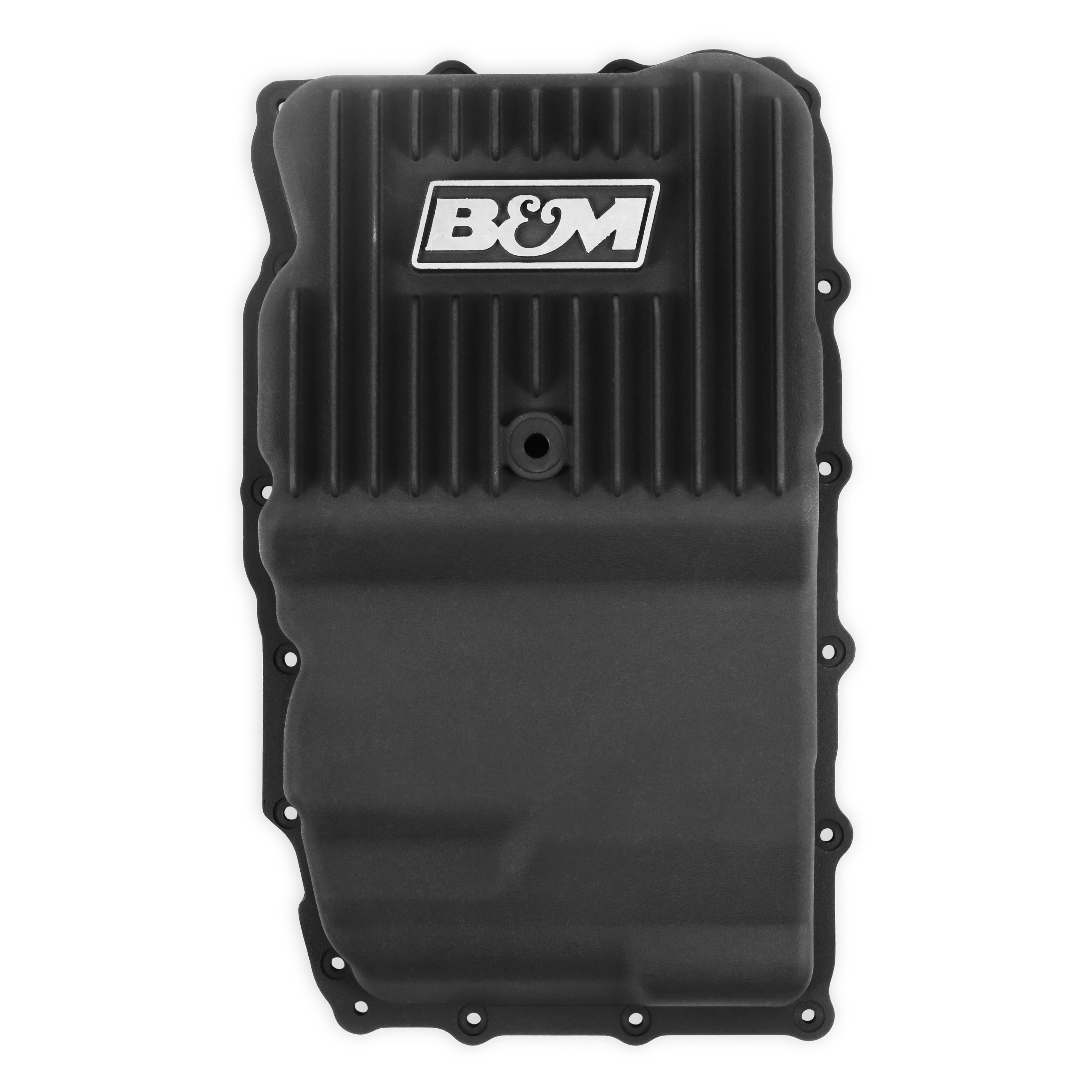 B&M 71401 Hi-Tek Heavy Duty Deep Transmission Pan - Black