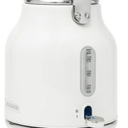 Open Box Haden 1.7 Liter Stainless Steel Body Retro Electric Tea Kettle, White