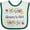 White and Green, variant on Inktastic Grannys Girl Bright Flowers Girls Baby Bib