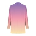 thumbnail image 5 of Scyoekwg Thin Cardigans for Women Lightweight Long Sleeve Gradient Open Front Coats Fall Fashion Casual Plus Size Cardigan (Pink,XXL), 5 of 7
