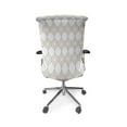 thumbnail image 5 of Ambesonne Vintage Office Chair Cover Stretchable High Back, Ogee Shape with Vivid Dots, Dimgray Dark Mustard, 5 of 6