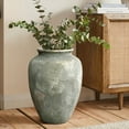 thumbnail image 2 of LuxenHome Rustic Gold and Brown Terracotta 15 Inch Tall Urn Vase, 2 of 10