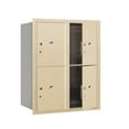 thumbnail image 4 of Salsbury Industries Recessed USPS Aluminum 4 Unit 4C Horizontal Parcel Locker, 4 of 4