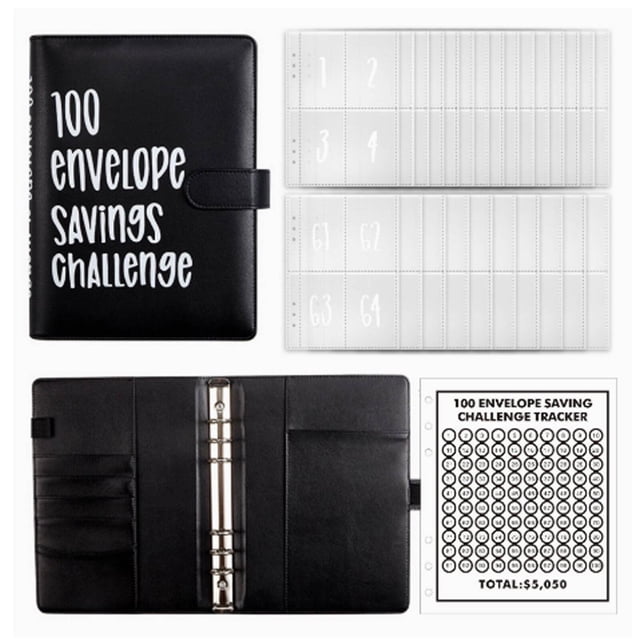 HLONK 101 Envelopes Money Saving Challenge Innovative Engaging Envelope Challenge Binder Simple Easy-to-Follow Savings Challenges Book
