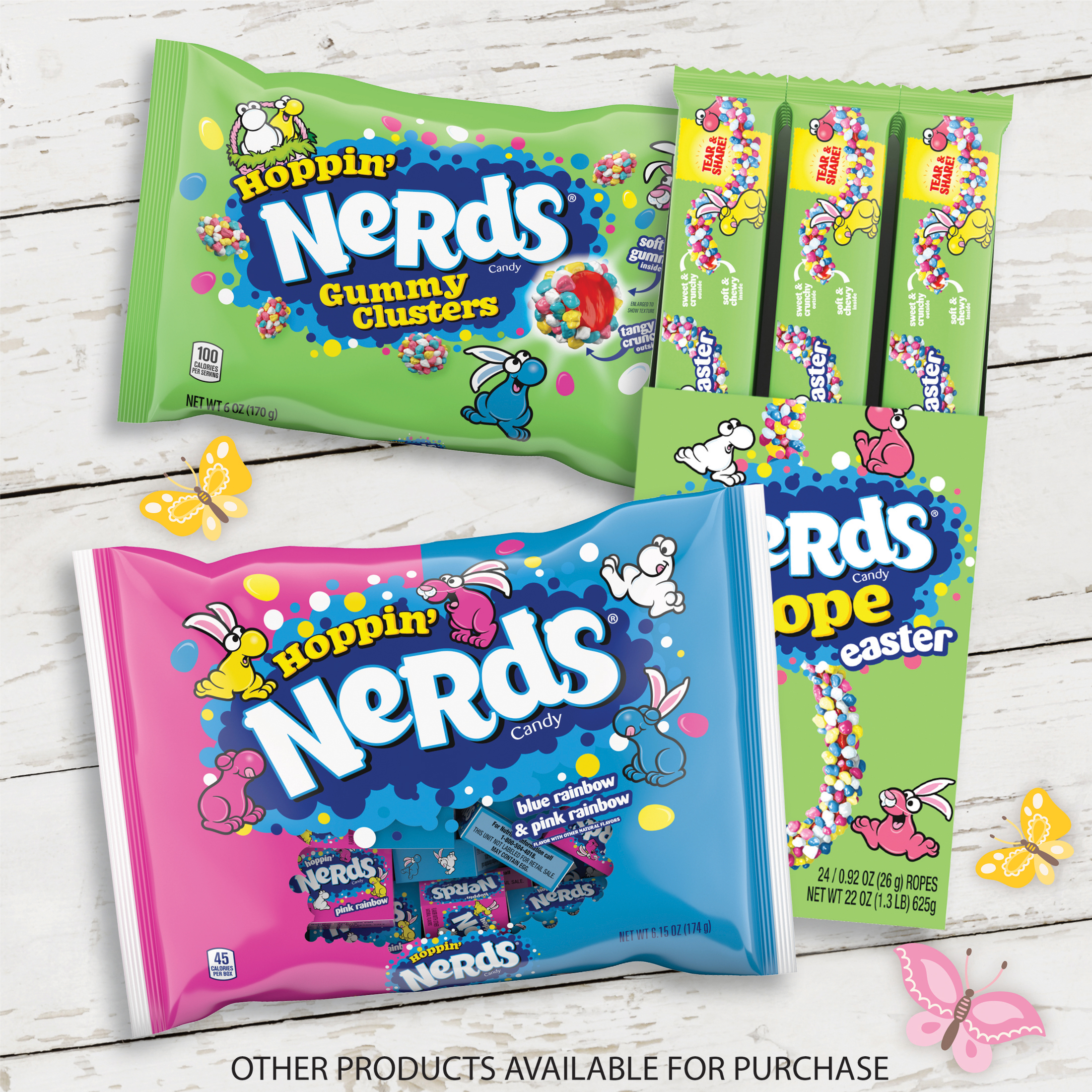 Nerds Rainbow Hoppin' Easter Fruit Flavored Candy Mini Boxes, 6.15 oz - image 4 of 7