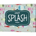 thumbnail image 1 of Metaverse Color Me Happy 'Splish and Splash Fish Pattern Green Part II' Canvas Art, 1 of 2