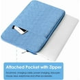 thumbnail image 5 of 17 inch Laptop Sleeve Case for HP 17.3 Laptop, HP Pavilion 17, HP Envy 17, ASUS Vivobook 17, Acer Chromebook 17, Dell Inspiron 17, Lenovo IdeaPad 17, Water-Resistant 17.3 Computer Bag, Light Blue, 5 of 7