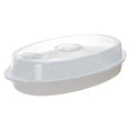 thumbnail image 1 of Ensemble de Cuisson Vapeur pour Micro-Ondes avec Couvercle Blanc, 1 of 7