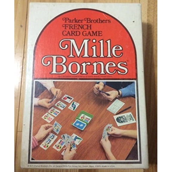 Pre-Owned Mille Bornes Vintage Card Game 1971 Edition by Parker Brothers
