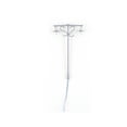 thumbnail image 2 of Lampes de Jardin Extérieures à Double Tête, Échelle Miniature, Lampadaire, Décorations de Rue, Gris (1:87)(Blanc), 2 of 9
