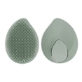 thumbnail image 4 of Unique Bargains 1 Pc Hair Brush Leaf Shape Scalp Scrubber Green, 4 of 6