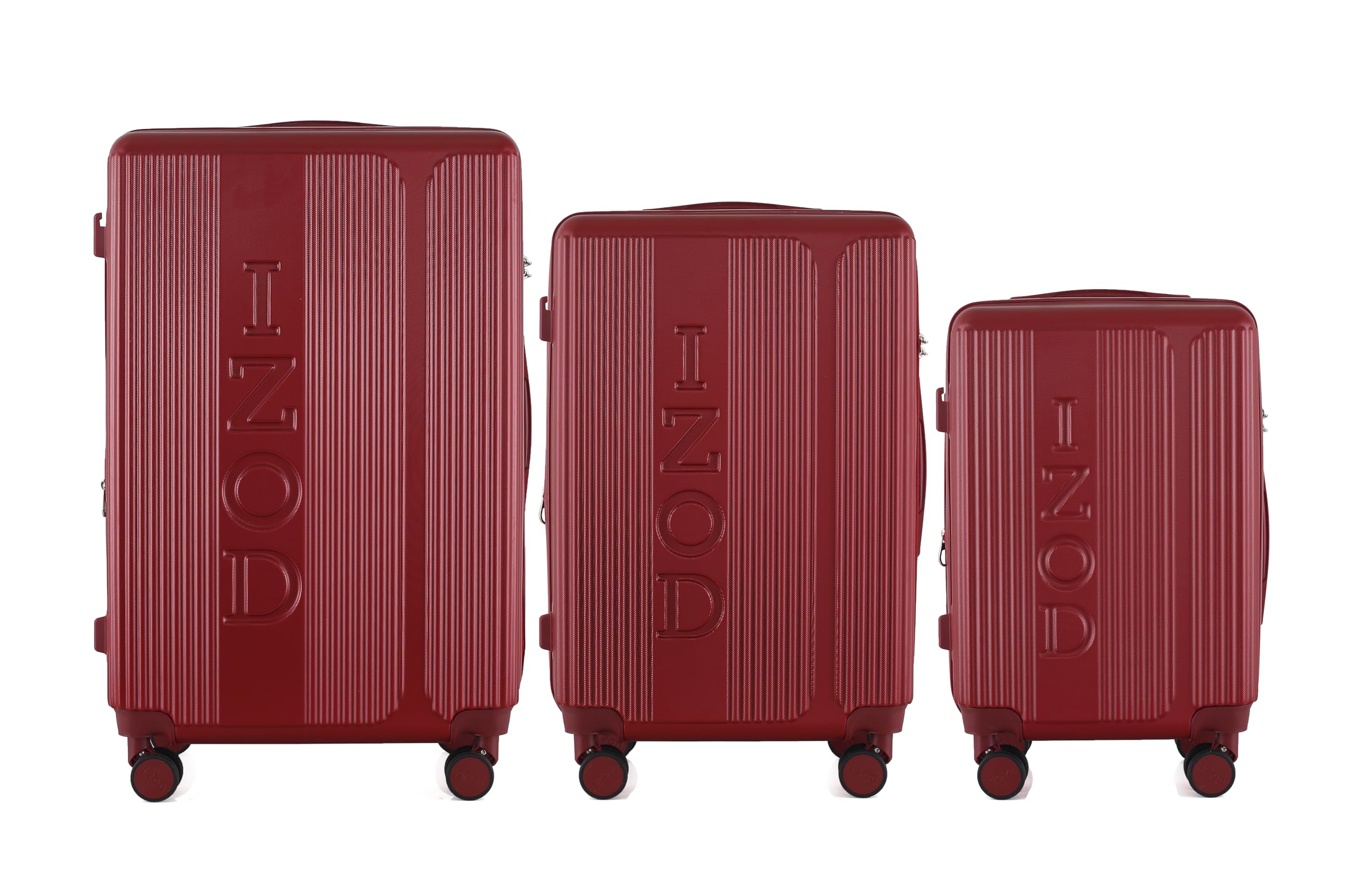 IZOD Hyman Expandable ABS Hard Shell Luggage Set - Durable ABS