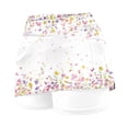 thumbnail image 4 of vigerkar Athletic Skorts Women with Pockets Size High Waist Golf Tennis Skirt Tummy Control Summer Floral Print Short (White, XXL), 4 of 4