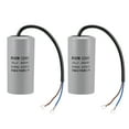thumbnail image 1 of Uxcell 250uf AC 450V 50/60 Hz CD60 Capacitor de Motor Estrella 2 Paquete, 1 of 4