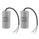thumbnail image 1 of Uxcell 250uf AC 450V 50/60 Hz CD60 Capacitor de Motor Estrella 2 Paquete, 1 of 4
