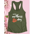 thumbnail image 3 of Mothers Day Rose Blooms Racerback Tank Women -Image by Shutterstock, Female XX-Large, 3 of 4