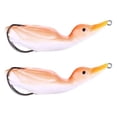 thumbnail image 2 of 2 Piezas Señuelos de Pesca Perfecl 10.5 cm 4.13 pulgadas color naranja, 2 of 7