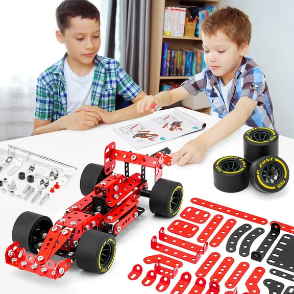 Qocolhg STEM Toys for Boys Age 8-12, Building Toys Car Set, Assembly Building Vehicle for Boys 8-11 Years Old, Kids Toys for Boys Ages 8-13, Christmas Birthday Gifts for Kids Boys Christmas Clearance